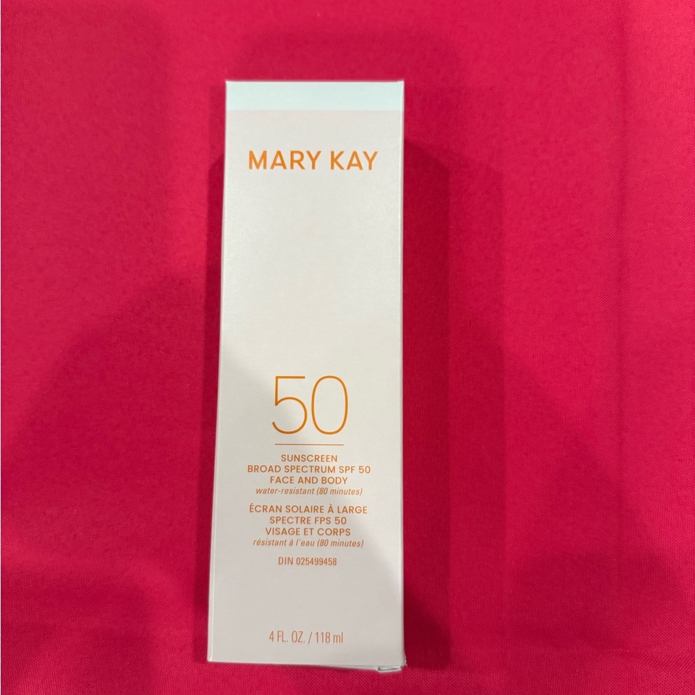 Mary Kay Sunscreen Broad Spectrum SPF 50 – Face & Body (4 oz) – NEW